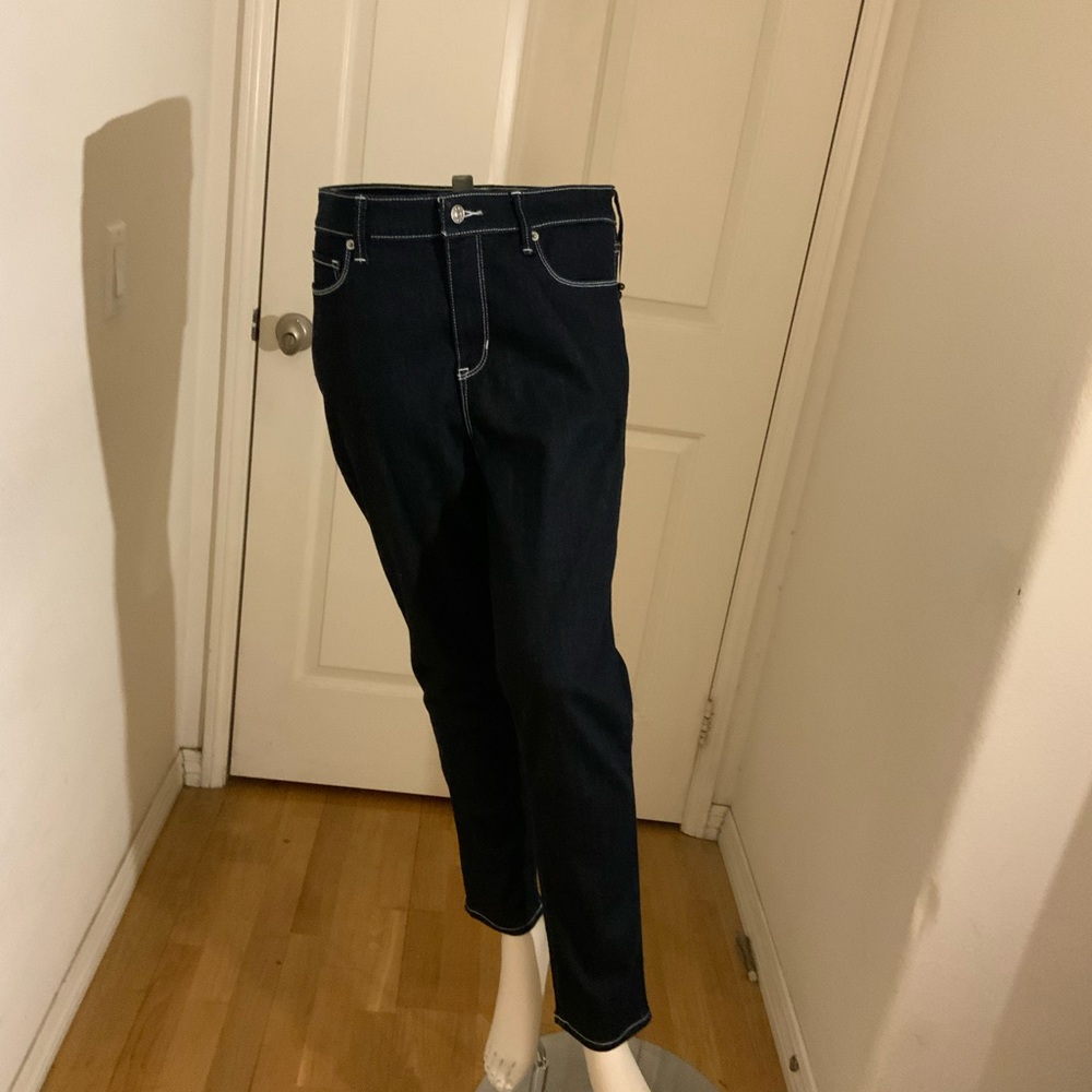 Women’s Dark Blue Jeans High Rise Skinny Ankle Jeanss